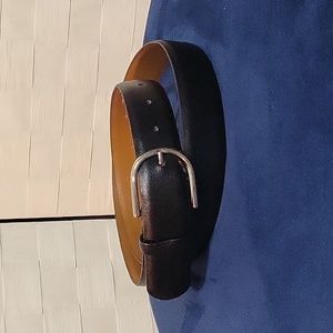 Belt Size 34 Men's Black Genuine Leather Adjustable Belt